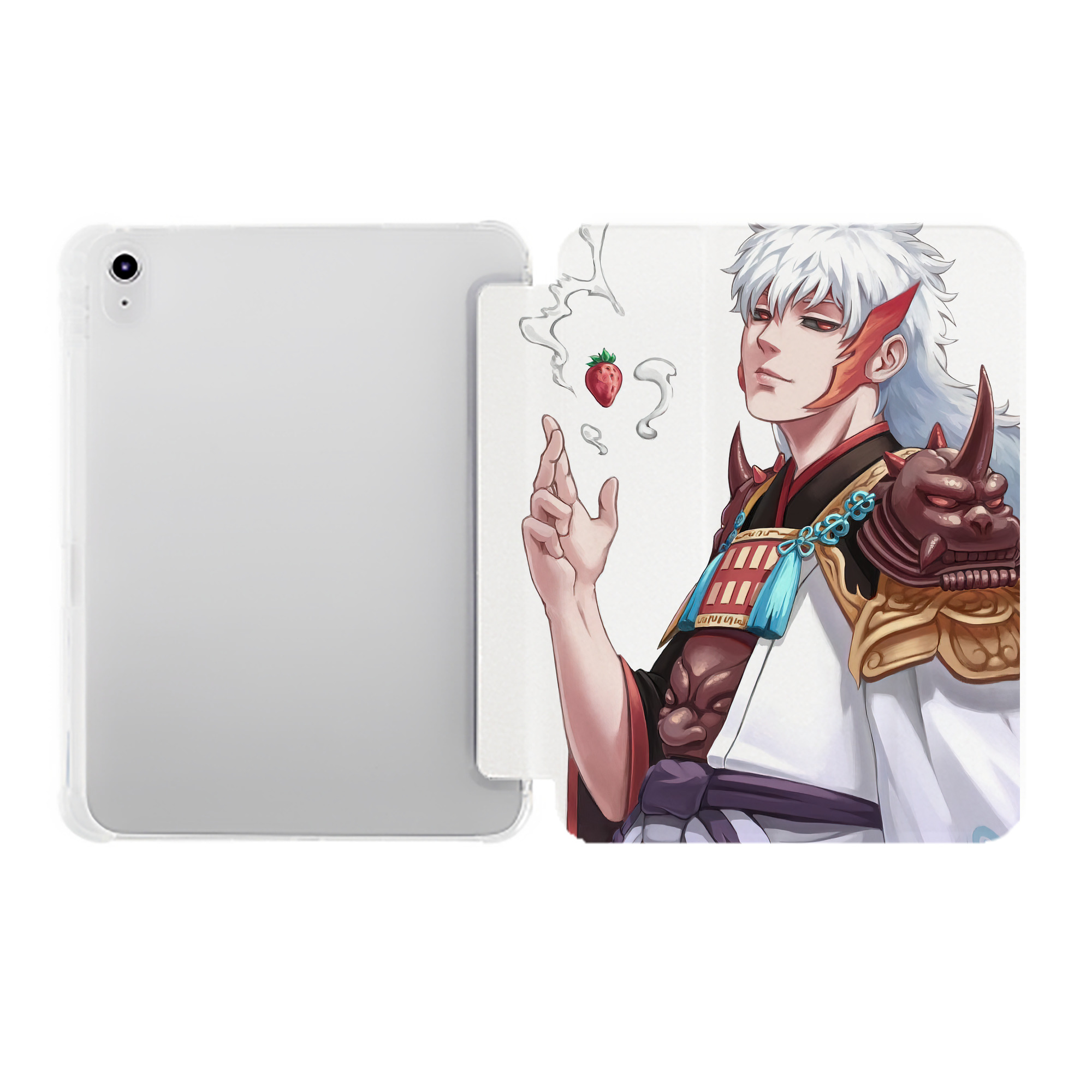 （画像用） ぎんたま 坂田銀時（さかたぎんとき） 神楽 志村新八（しむら しんぱち） GINTAMA Sakata Gintoki Kagura Shimura Shinpachi IPad ケース ペン収納付き 三つ折りスタンド PUレザー×シリコン 対応機種9.5/10.5/10.9インチ
